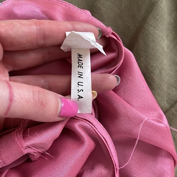 Vintage Pink Satin Dress - Picture 8 of 8